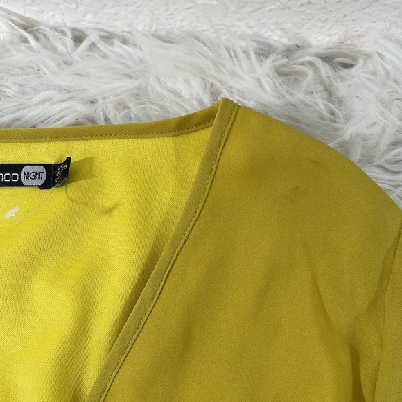 Tia Twist Front Ruched Sleeve Shift Dress Size 6 - Picture 11 of 11